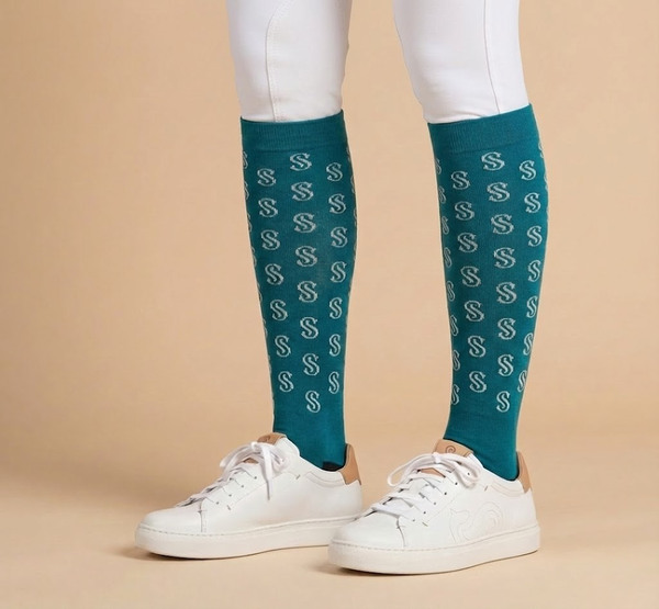 Riding Socks TEAL for Woman