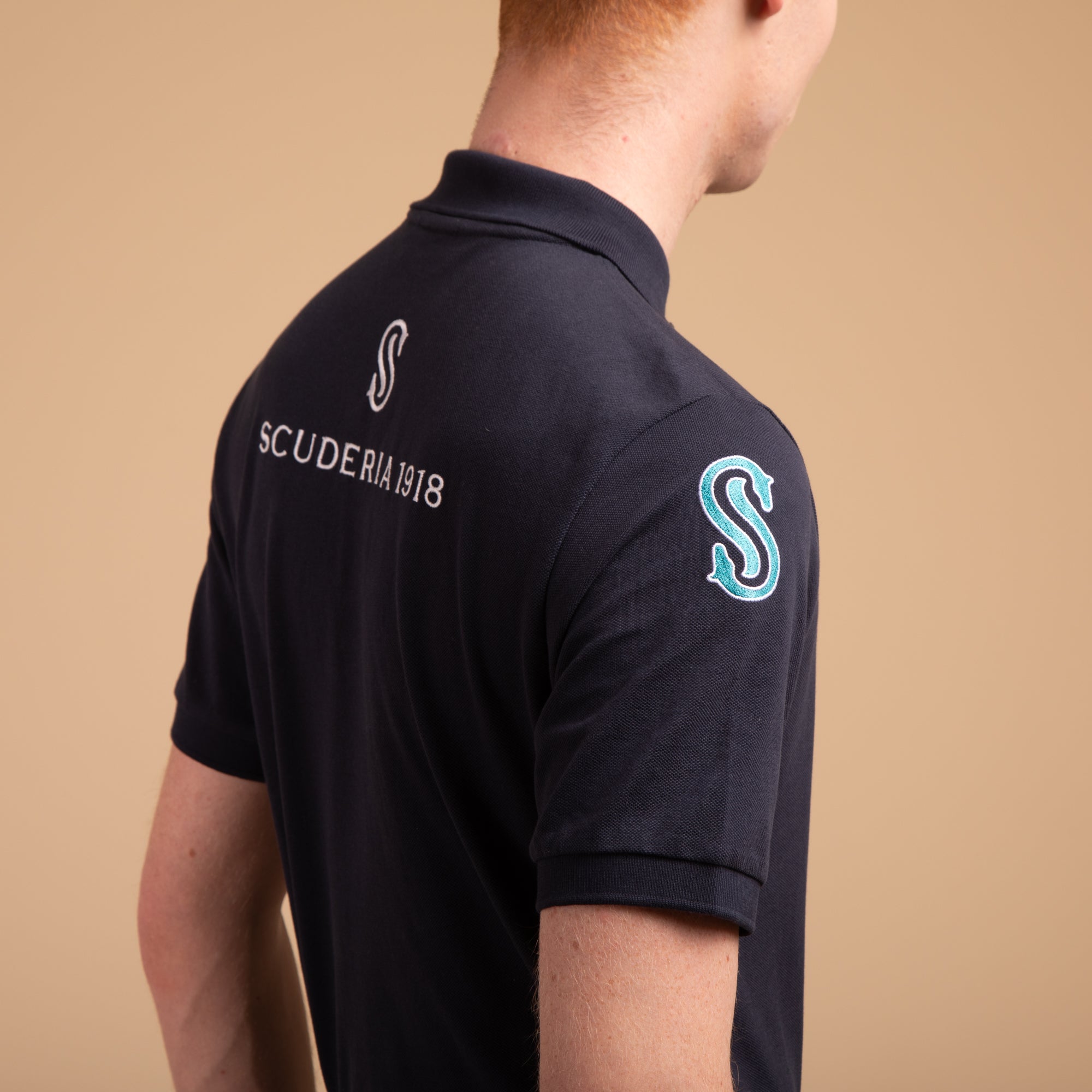 Black Polo Classic-Fit Man - Scuderia1918