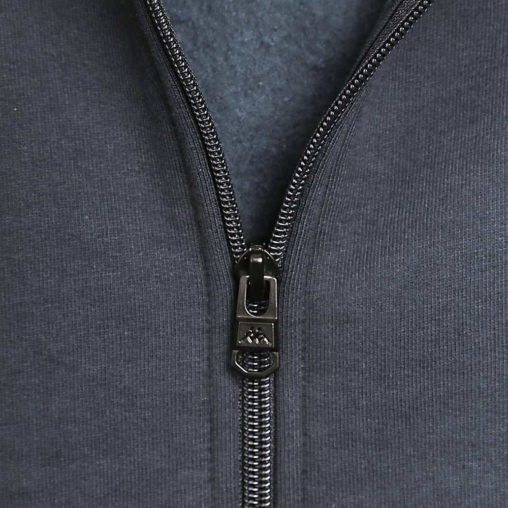 Dark Blue Zipped Hoodie