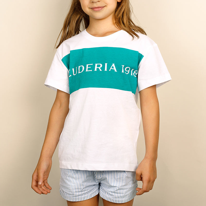 T-shirt Bleu Sarcelle Junior 