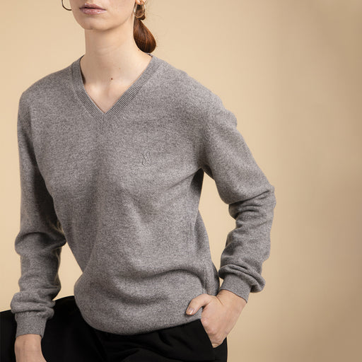Grey cashmere sweater Woman - Scuderia 1918