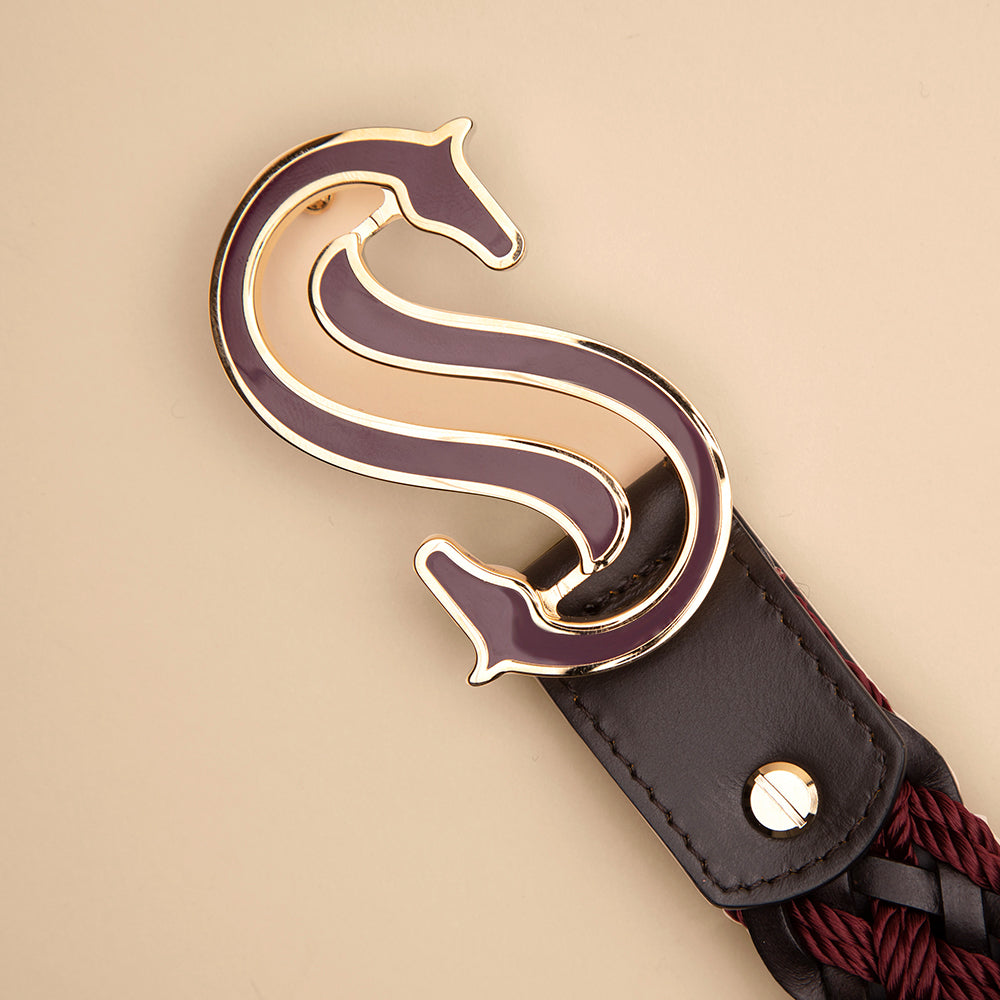 Bordeaux Braided Belt - Scuderia 1918