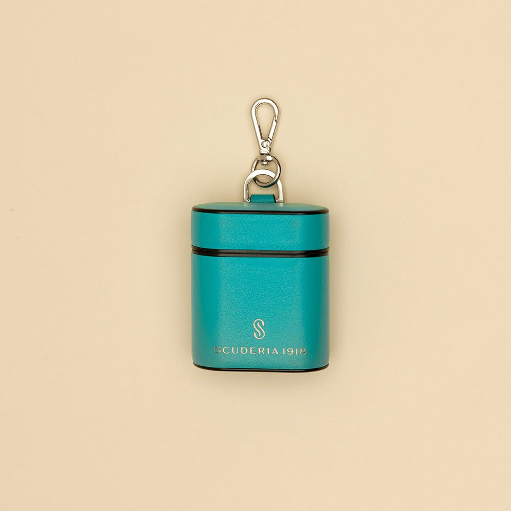 Deep Teal Leather AirPods Case - Scuderia 1918