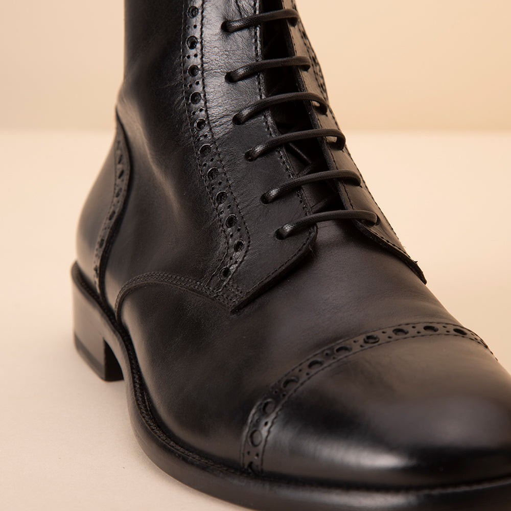 Black Ankle Boots Man - Scuderia1918