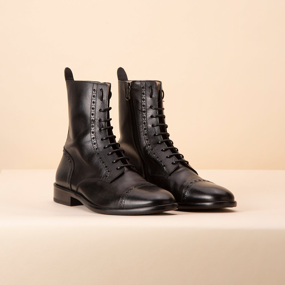 Black Ankle Boots Man - Scuderia1918