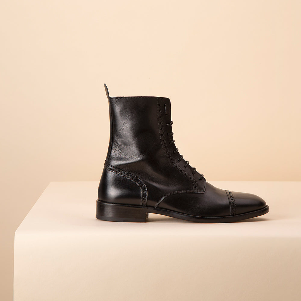 Black Ankle Boots Man - Scuderia1918